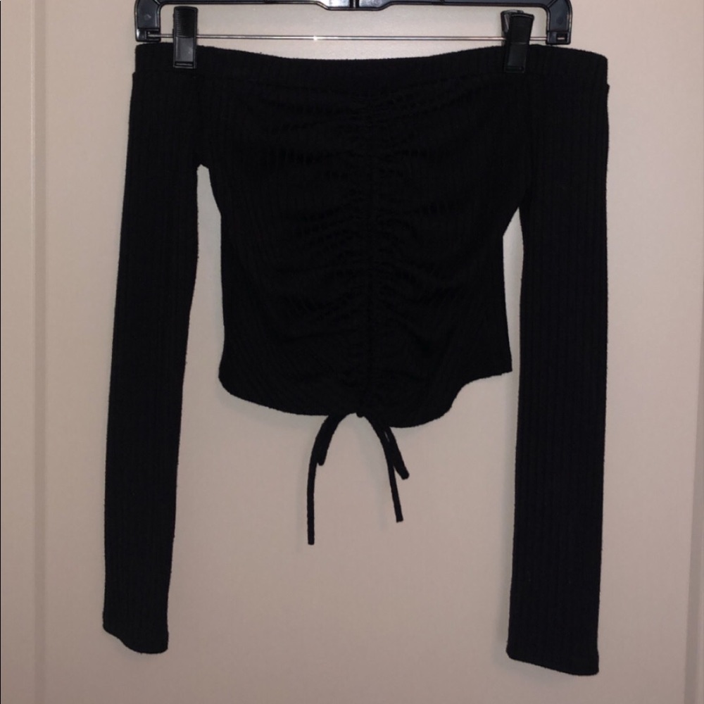 Off The Shoulder Long Sleeve Shirt